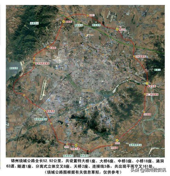 凌河区,太和区,松山新区,凌海市五个区(市) ,投资规模46亿元,建设规划
