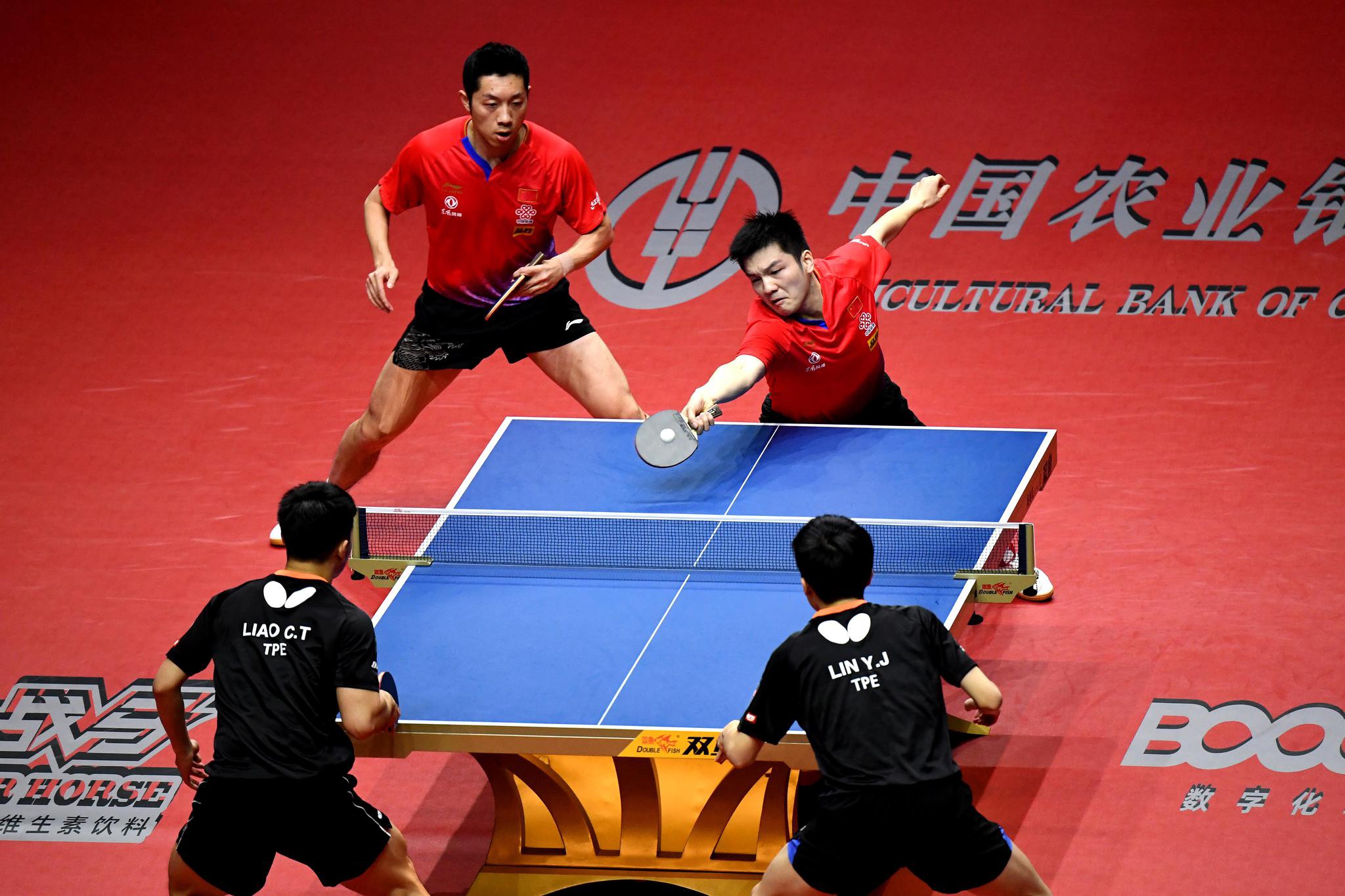乒乓球丨世界巡回赛总决赛樊振东许昕男双夺冠