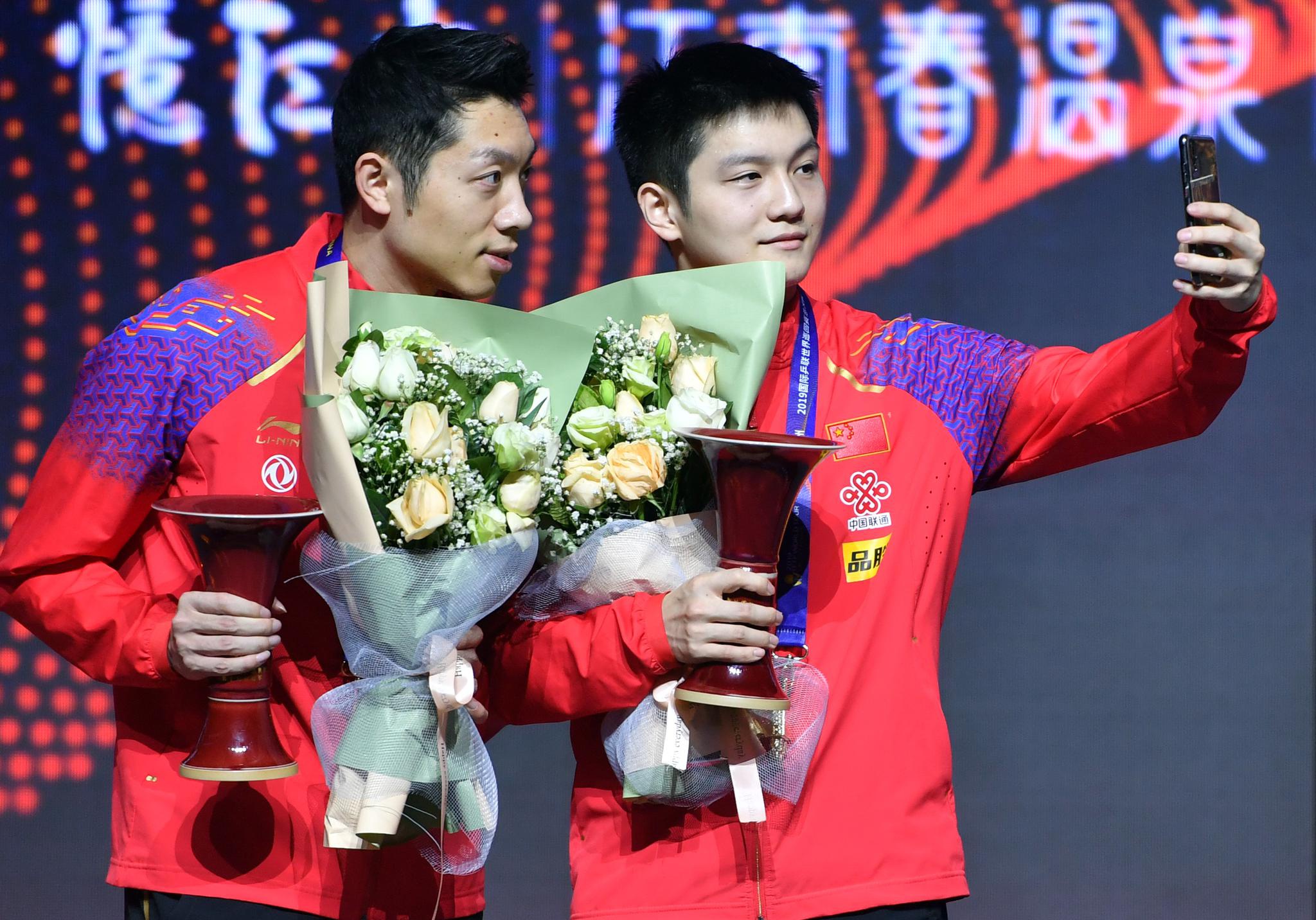 乒乓球丨世界巡回赛总决赛樊振东许昕男双夺冠