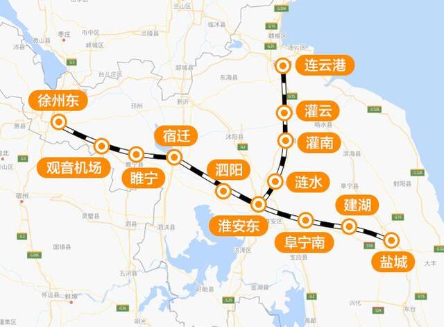 徐宿淮盐铁路连淮铁路通车苏北地区全面迈入高铁时代