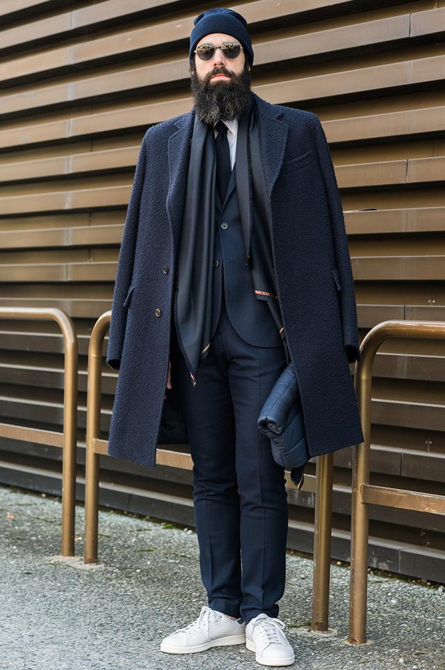 下雪了,男人们这样系围巾才够撩