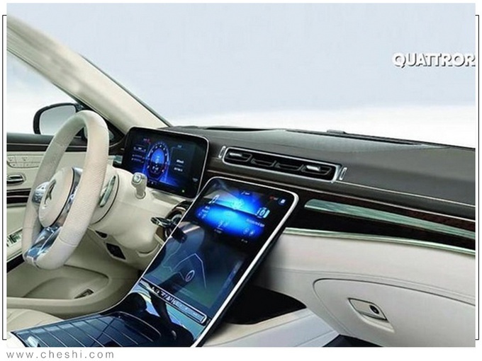 奔驰全新一代S级渲染图 搭2.0T引擎灯组进行调整