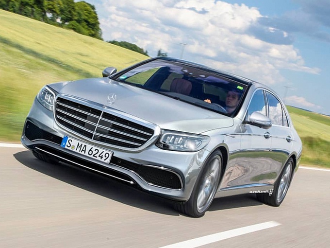 奔驰全新一代S级渲染图 搭2.0T引擎灯组进行调整