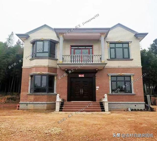 二层经济型农村别墅带院子和凉亭3款案例都不超过25万