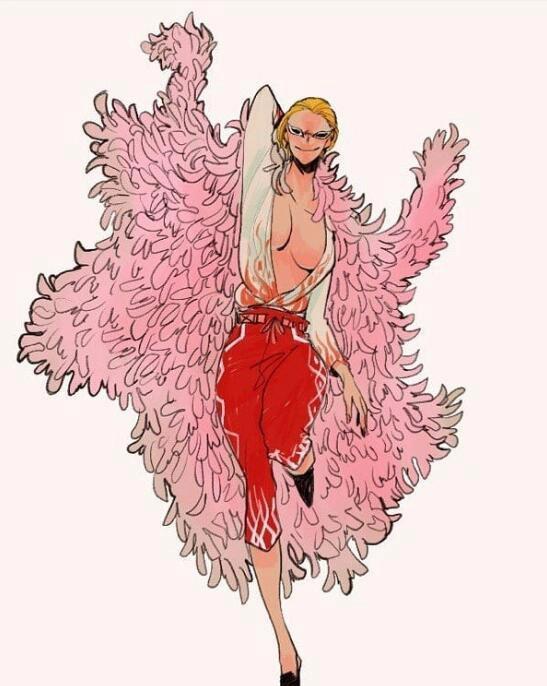 海贼王:当七武海转性,老沙终于做了女人;甚平成傻白甜萌妹