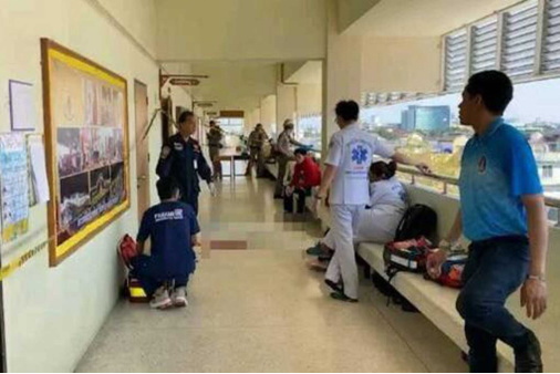 急救人员在学校。 图源:Facebook