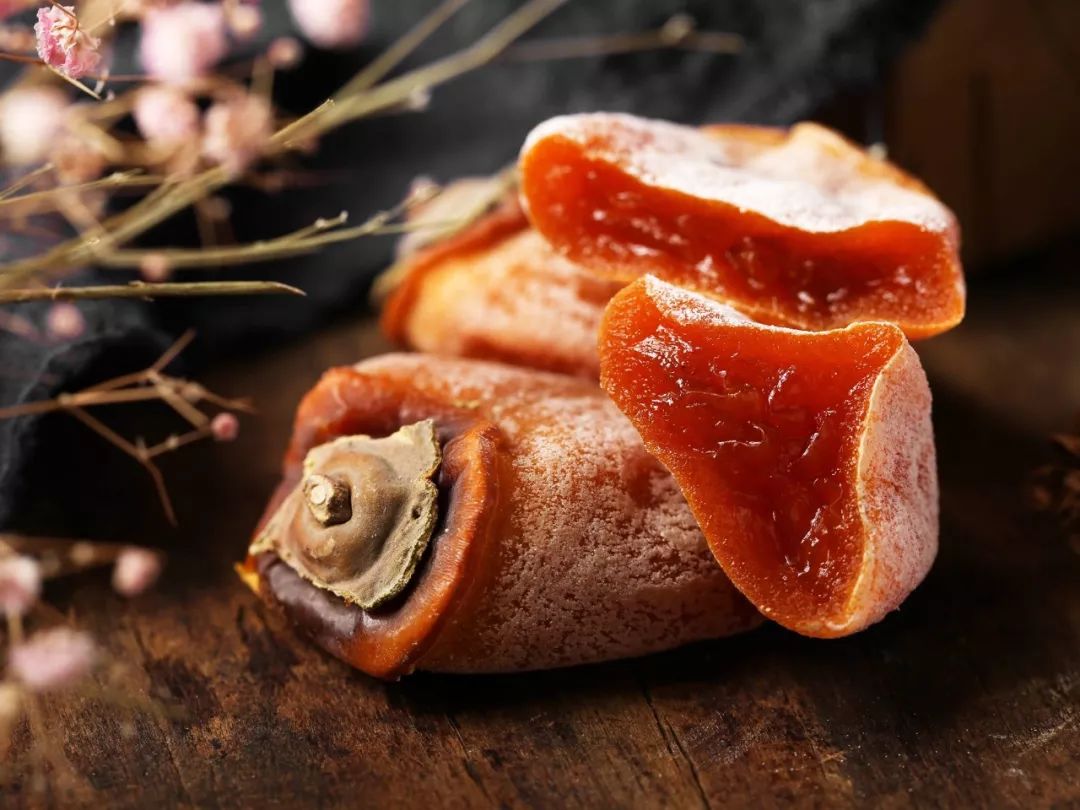 陕西富平吊柿饼咬一口满满都是流心