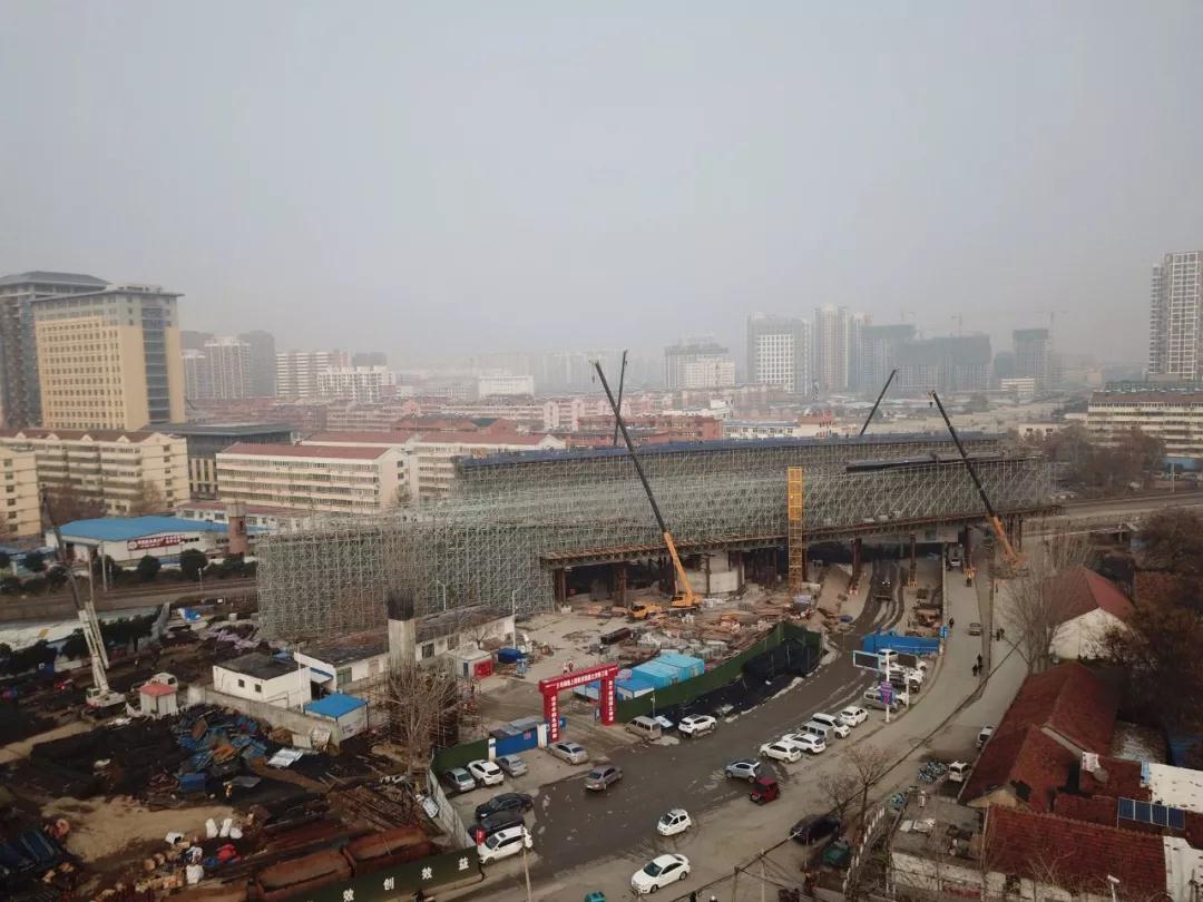 王母閣路跨線橋,暫定明年3月涉鐵部分轉(zhuǎn)體