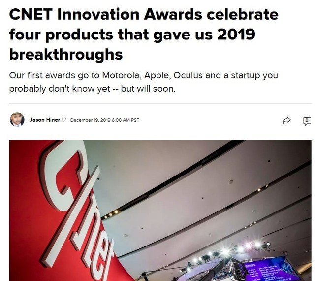 “CNET Innovation Awards”（图：CNET）