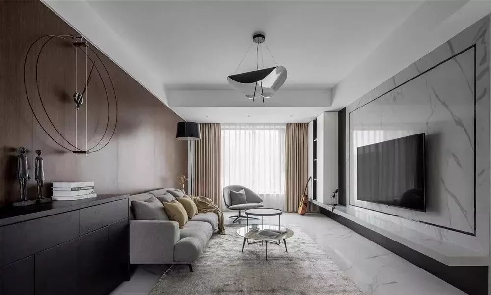 【装修案例】120㎡现代主义3室2厅，去繁就简追求生活的极致简约！