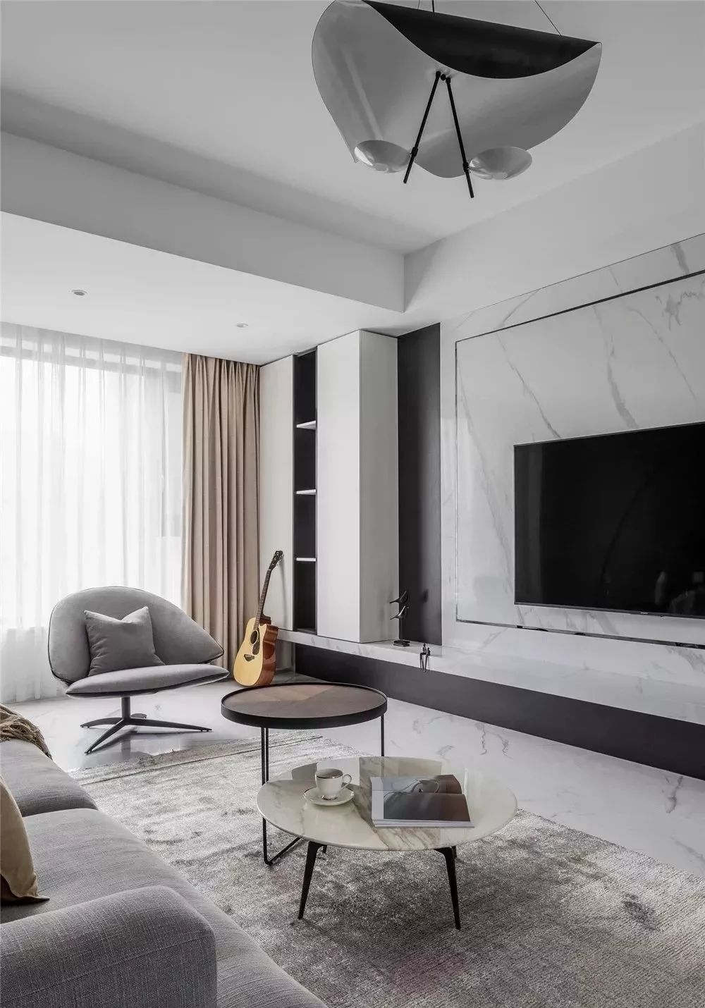 【装修案例】120㎡现代主义3室2厅，去繁就简追求生活的极致简约！