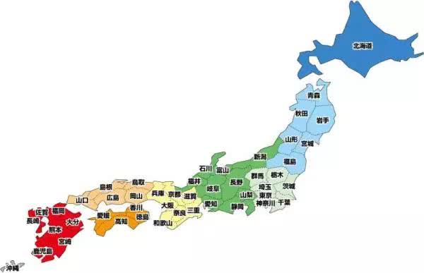 日本地图高清全图放大图片