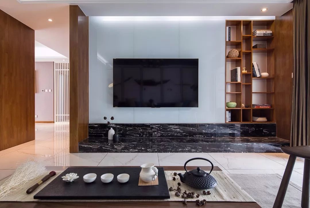 新中式客厅电视墙,儒雅端庄,华丽大方!|中式风格_新浪新闻