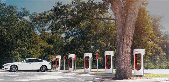 特斯拉在中国大陆已落成300+座超充站