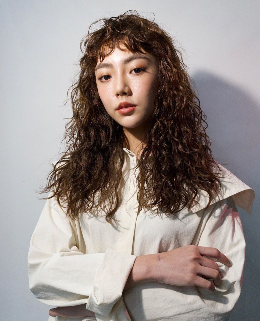 卷刘海和复古小卷发的最搭配