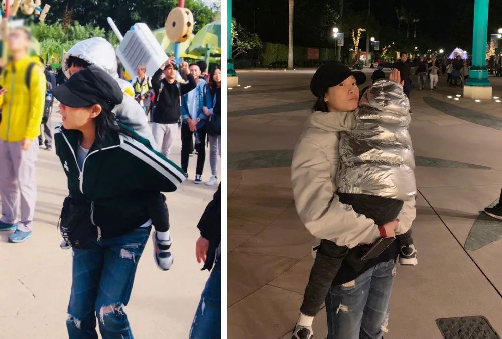 奶茶刘若英开心晒娃,年近半百状态佳,4岁儿子扑妈妈怀里好害羞