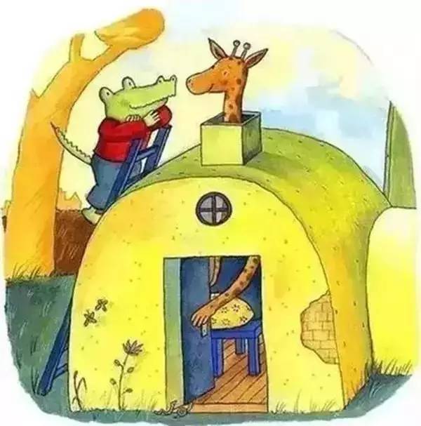 于是,他们搬到城市的边缘,搬进鳄鱼的小房子.