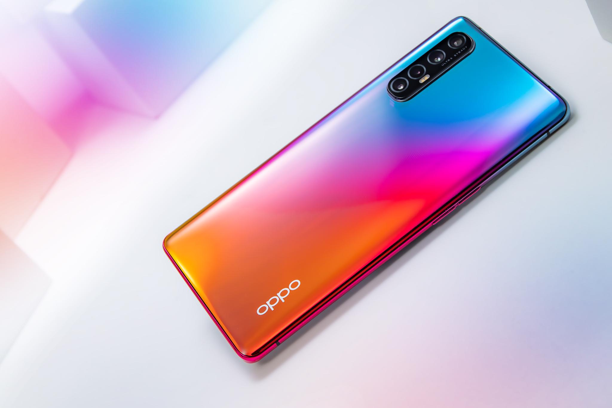 opporeno3pro图赏77毫米超轻薄机身5g手机不再半斤重