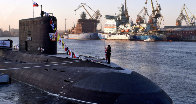俄罗斯885m型"亚森-m"级"新西伯利亚"号核潜艇 图源:俄罗斯卫星投讯