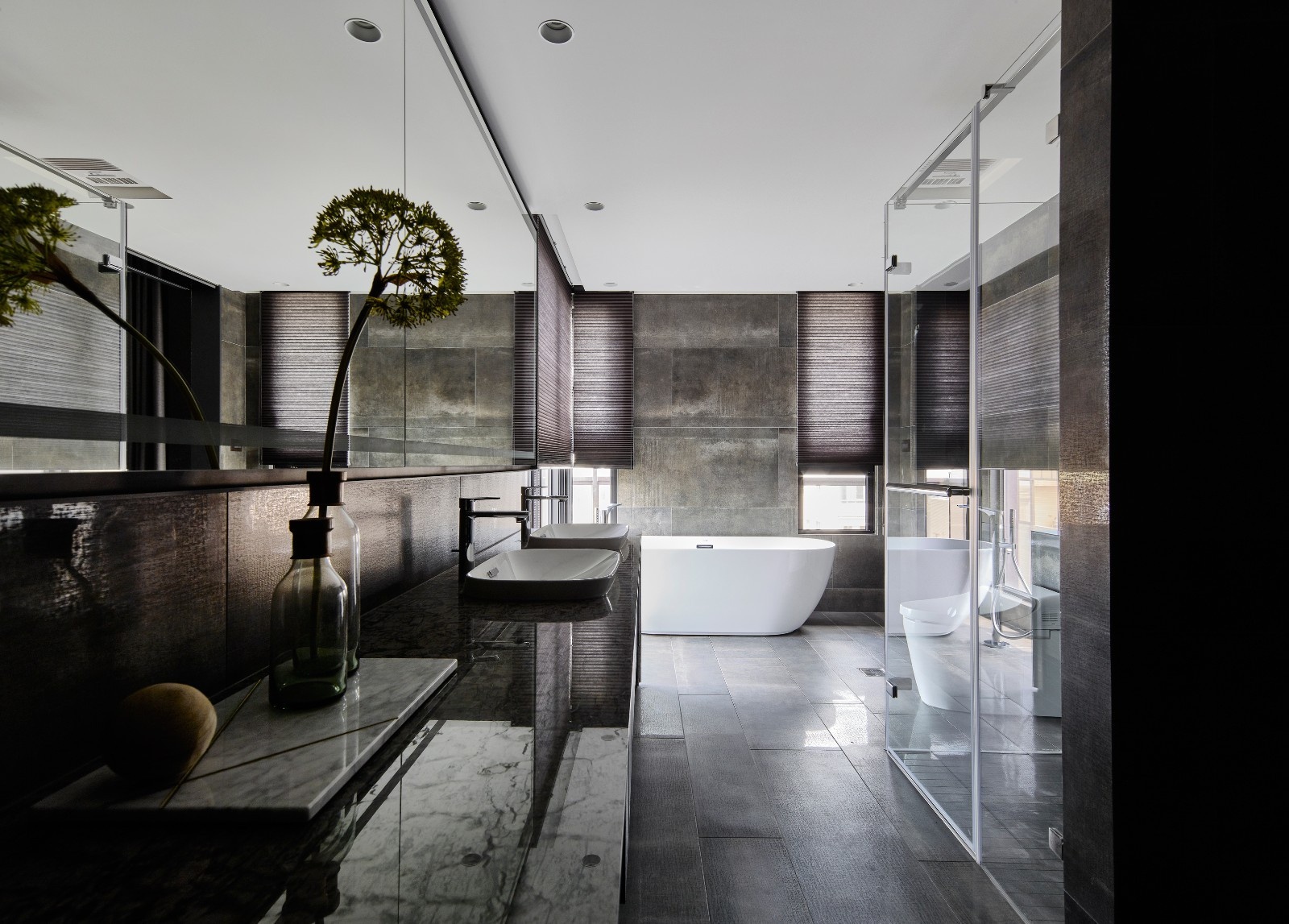 185㎡现代黑桃木简约住宅