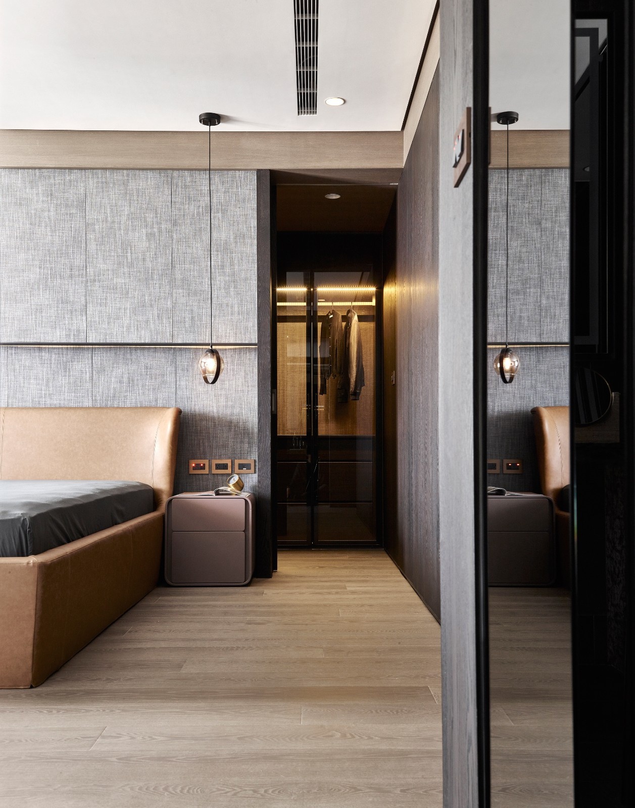 185㎡现代黑桃木简约住宅