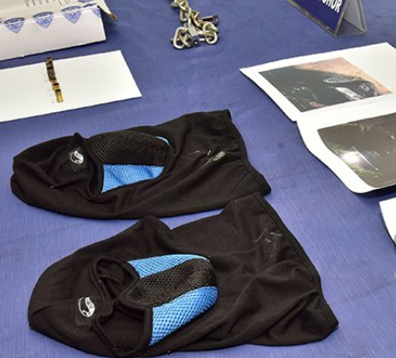 绑匪犯案时戴的头罩(来源:中国报)