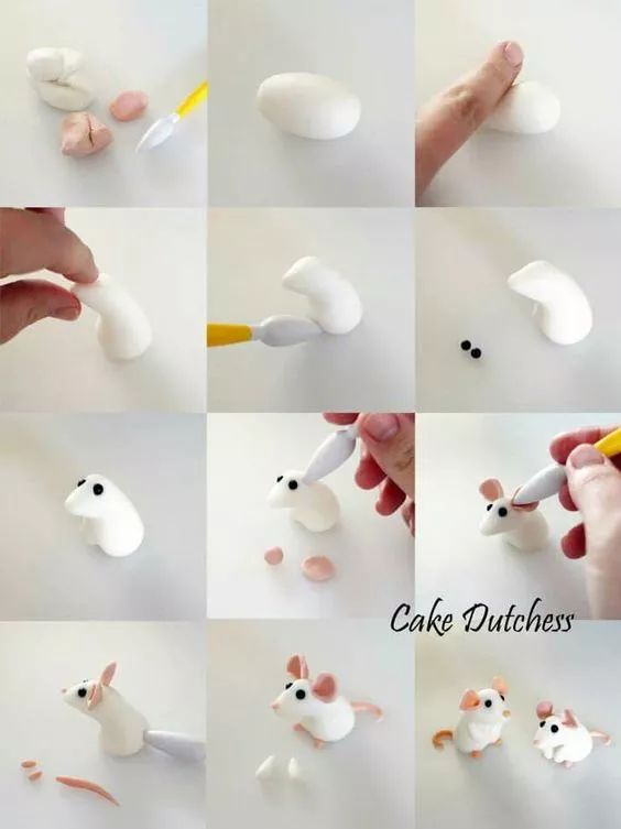 一小块泥做了那么萌的东西,妈妈和孩子一起动手吧!