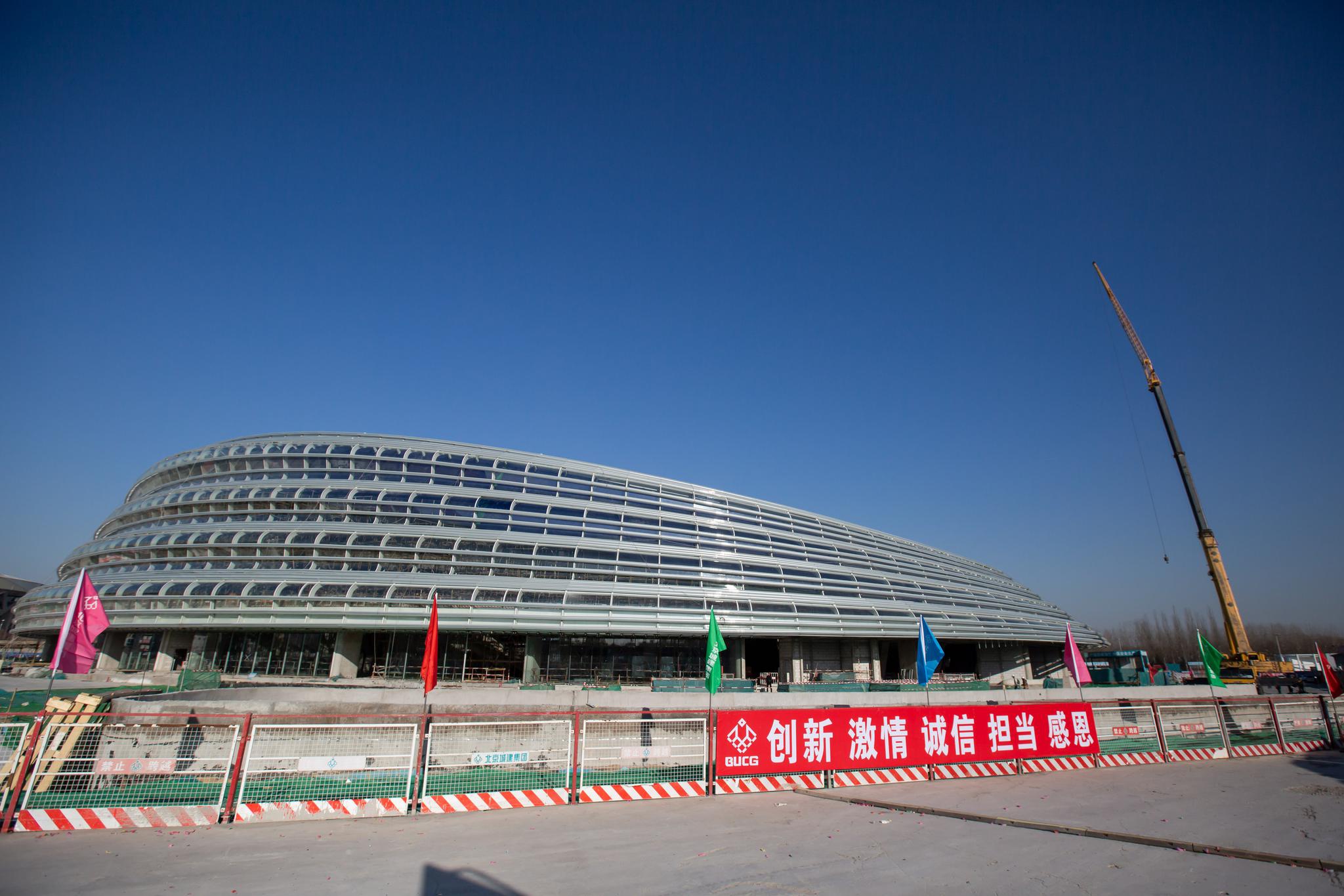 丝带飞舞国家速滑馆冰丝带正式整体亮相