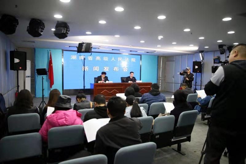 发布会现场 湖南高院 供图