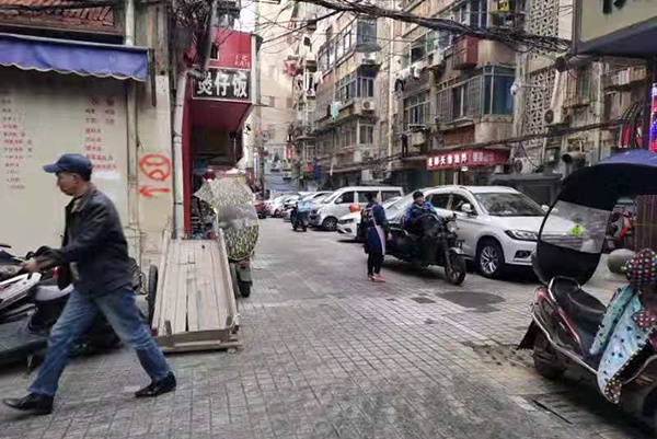 当年法子英在九江市浔阳区的家庭住址区域，后来被拆迁开发。澎湃新闻记者 朱远祥 摄