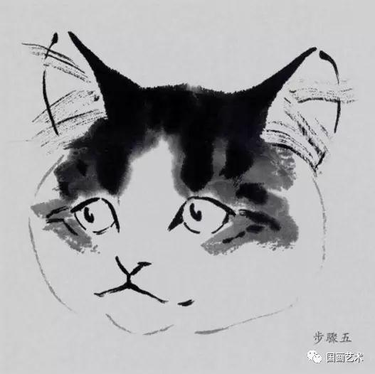教程小动物彩墨画法之猫的画法