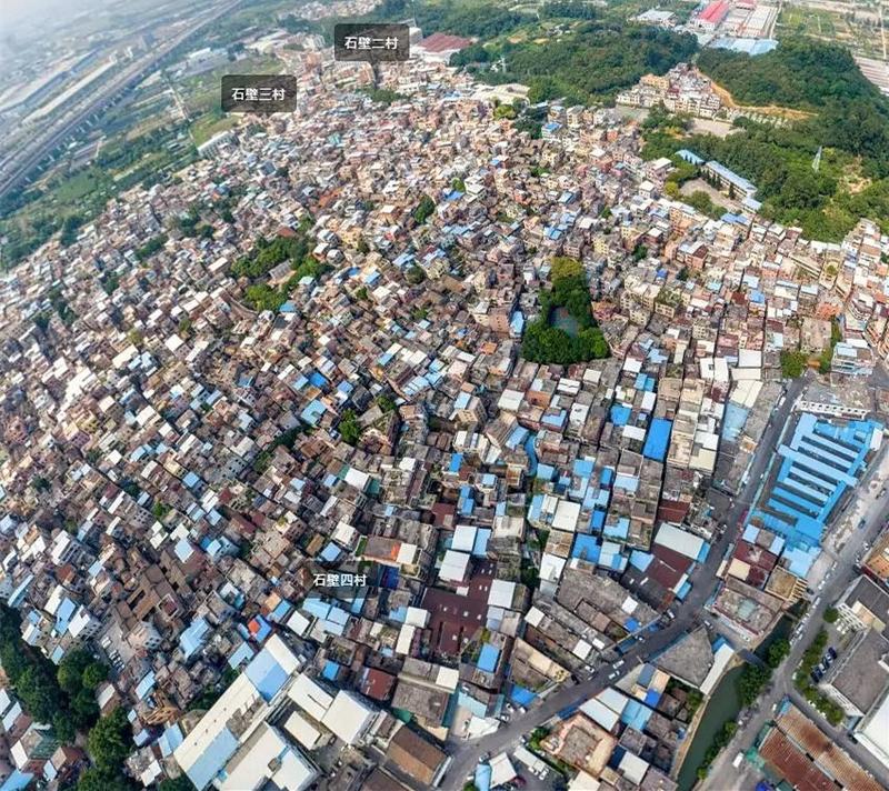 石壁四个村之间并无明显界线石壁村西南侧为广州南站及南站核心区