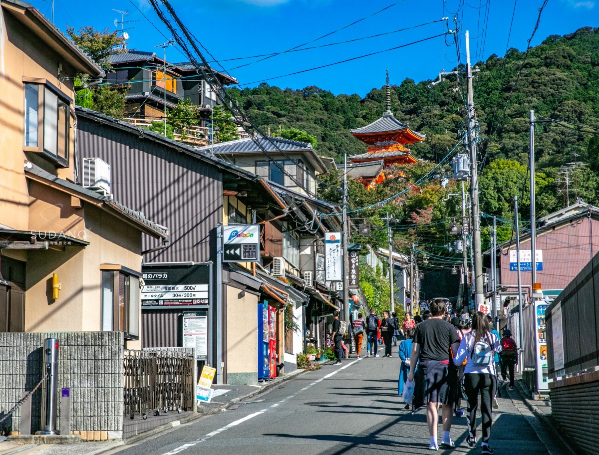 以贯通南北的朱雀路为轴,分为东西二京,东京仿照洛阳,西京模仿长安城