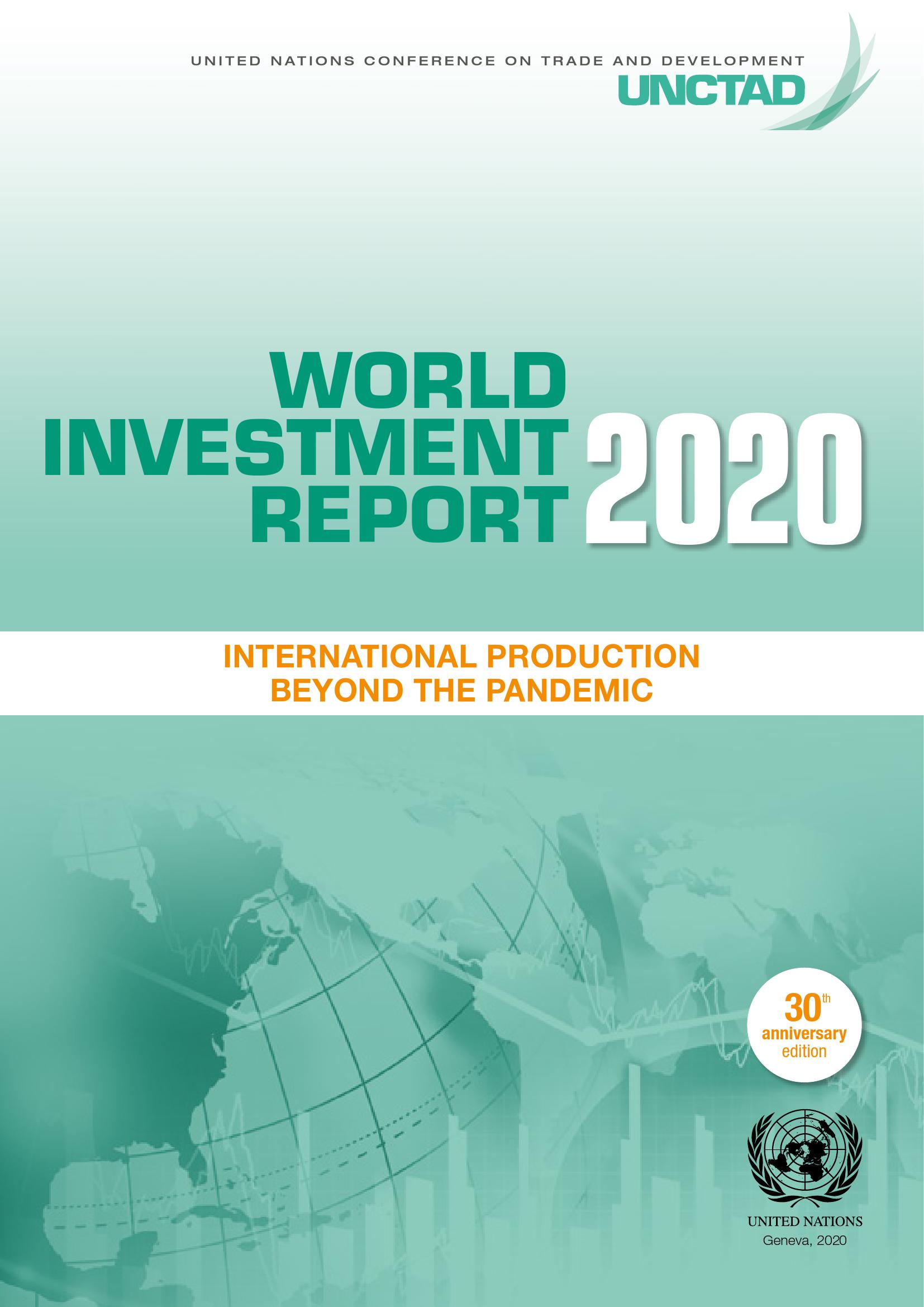 联合国贸易和发展会议2020年世界投资报告268页