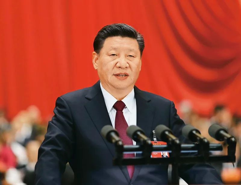 2017年10月18日，习近平在中国共产党第十九次全国代表大会上作报告。