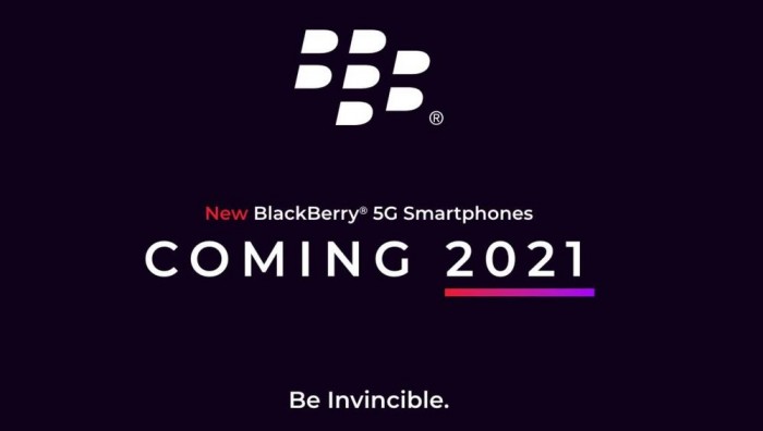 黑莓5G手机将于2021年上半年问世， 主打隐私保护