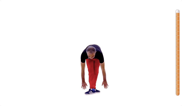 ▲ 全局视角（此动图来自跑步学院 POSE TV 会员计划）