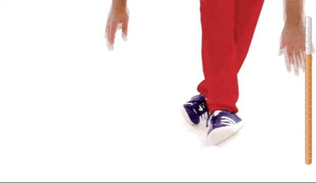 ▲ 局部视角（此动图来自跑步学院 POSE TV 会员计划）