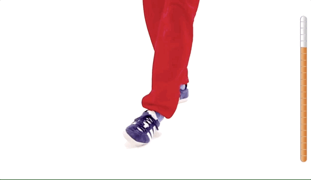 ▲ 局部视角（此动图来自跑步学院 POSE TV 会员计划）