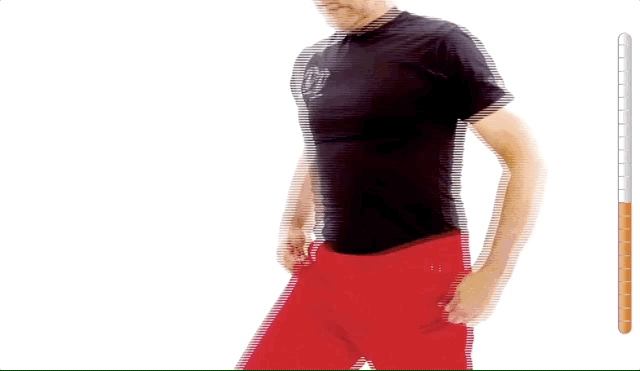 ▲ 局部视角（此动图来自跑步学院 POSE TV 会员计划）