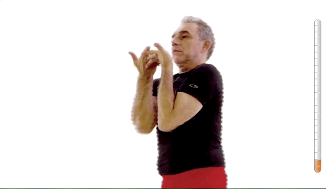 ▲ 局部视角（此动图来自跑步学院 POSE TV 会员计划）