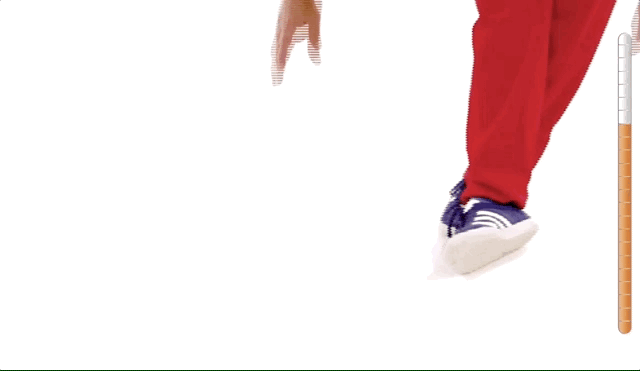 ▲ 局部视角（此动图来自跑步学院 POSE TV 会员计划）