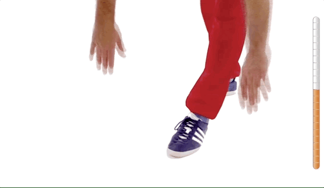 ▲ 局部视角（此动图来自跑步学院 POSE TV 会员计划）