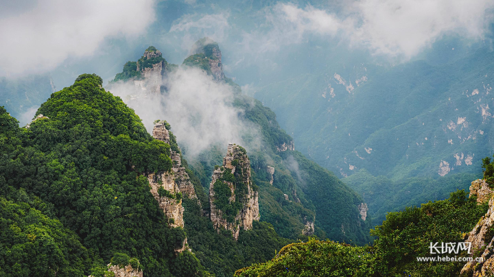 　　《林涛奇峰美如画》拍摄于保定白石山国家地质公园。黄俊善 摄