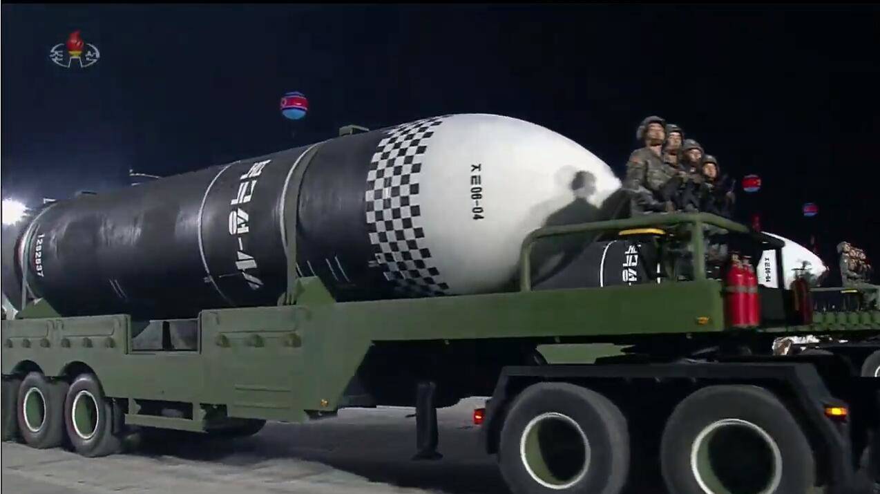 朝鲜展示新型潜射弹道导弹标称北极星4a图