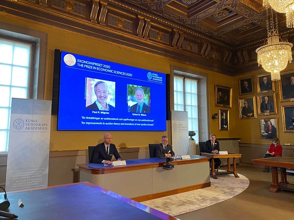 2020年诺贝尔经济学奖揭晓 授予两名美国斯坦福大学教授