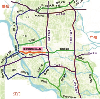 季华路西延线工程示意图(资料图)