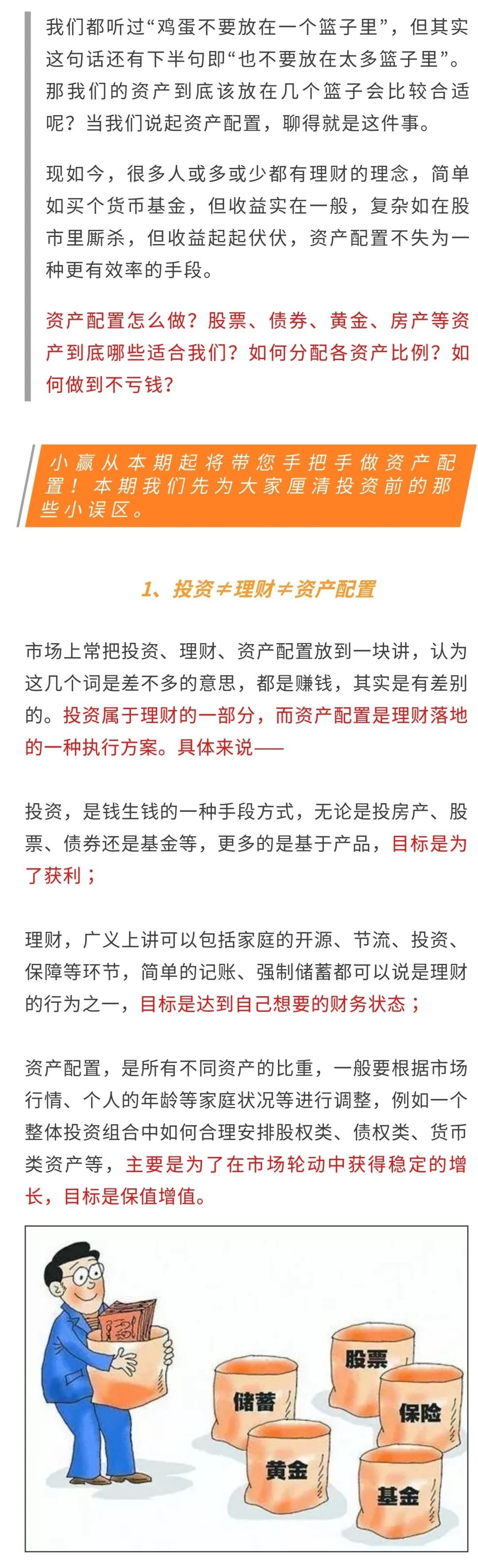 【学理财】投资=理财≠资产配置?