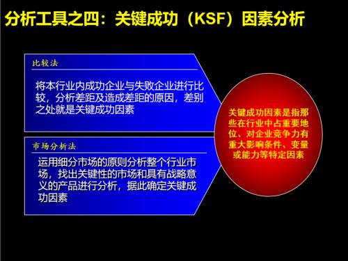 图9：关键成功因素，图片来自于某咨询公司。