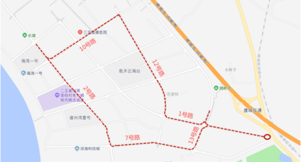 海南首批智能汽车开放测试和示范应用道路发布 总长129.2公里